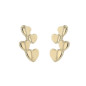 Boucles D'Oreilles Coeurs, Or Jaune 9K 1010333 - Marque Collection Elsass Bijouterie
