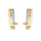 Boucles D'Oreilles Fantaisie, Diamant 0,01 Ct, Or Jaune 9K 1010360 - Marque Collection Elsass Bijouterie