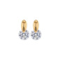Boucles D'Oreilles Fantaisie, Oxyde, Or Jaune 9K 1010366 - Marque Collection Elsass Bijouterie    Oxyde De Zirconium