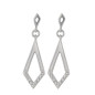 Boucles D'Oreilles Fantaisie, Diamant 0,012 Ct, Or Blanc 9K 1010396 - Marque Collection Elsass Bijouterie
