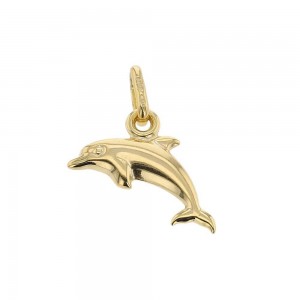 Pendentif Pendentif Dauphin Or Jaune 9K 1010439 - Marque Collection Elsass Bijouterie