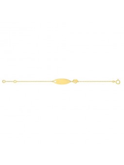 Bracelet Identite Curs 14 Cm , Or Jaune 9K 1010485 - Marque Collection Elsass Bijouterie