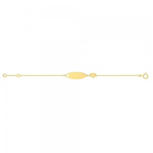 Bracelet Identite Curs 14 Cm , Or Jaune 9K 1010485 - Marque Collection Elsass Bijouterie