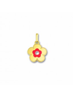 Pendentif Pendentif Fleur, Email , Or Jaune 9K 1010495 - Marque Collection Elsass Bijouterie