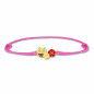 Bracelet Cordon Chouette 16 Cm , Email , Or Jaune 9K 1010499 - Marque Collection Elsass Bijouterie