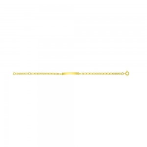 Bracelet Identite 14 Cm , Or Jaune 9K 1010513 - Marque Collection Elsass Bijouterie