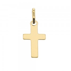 Boucles D'Oreilles Croix Or Jaune 9K 1010585 - Marque Collection Elsass Bijouterie