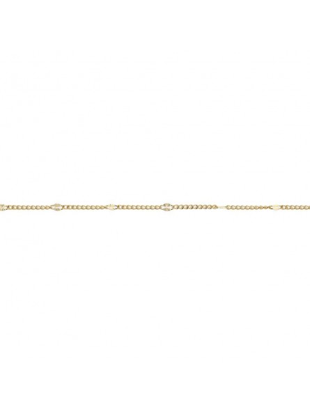 Collier Chaine Fantaisie Or Jaune 9K  40 Cm 1010600 - Marque Collection Elsass Bijouterie