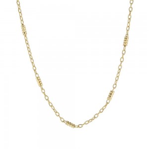 Collier Chaine Fantaisie Or Jaune 9K  42 Cm 1010601 - Marque Collection Elsass Bijouterie