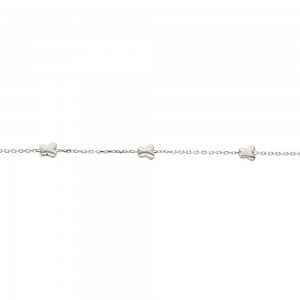 Bracelet Papillons 17 Cm Argent Rhodie 925 1010998 - Marque Collection Elsass Bijouterie   - Couleur Blanc