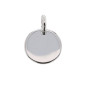 Médaille Ronde Gravee Argent Rhodie 925 1011440 - Marque Collection Elsass Bijouterie   - Couleur Blanc