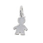 Médaille Petit Garcon Gravee Argent Rhodie 925
