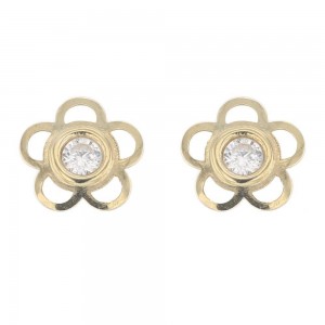 Boucles D'Oreilles Boucles D'Oreilles Fleurs Or - 1011834 1011834 - Marque Collection Elsass Bijouterie    Oxyde De Zirconium