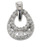 Pendentif Diamants 0.12 Ct Or Gris 9K