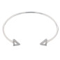 Bracelet Jonc Argent Et Oz - 1011882 1011882 - Marque Collection Elsass Bijouterie   - Couleur Blanc Oxyde De Zirconium
