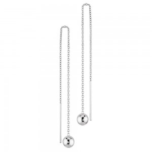 Boucles D'Oreilles Boucles D'Oreilles Boules Argent Rhodie 925 1011895 - Marque Collection Elsass Bijouterie   - Couleur Blanc