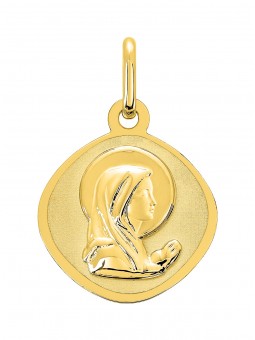 Médaille Vierge Or Jaune 18 Carats - 20883