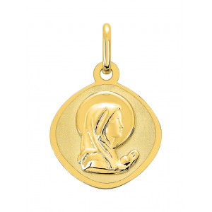 Médaille Vierge Or Jaune 18 Carats - 20883