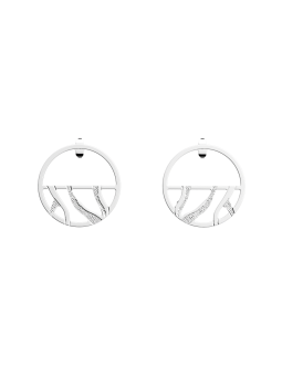 Les Georgettes - Boucles d'oreilles Tigre - 30 mm, taille M