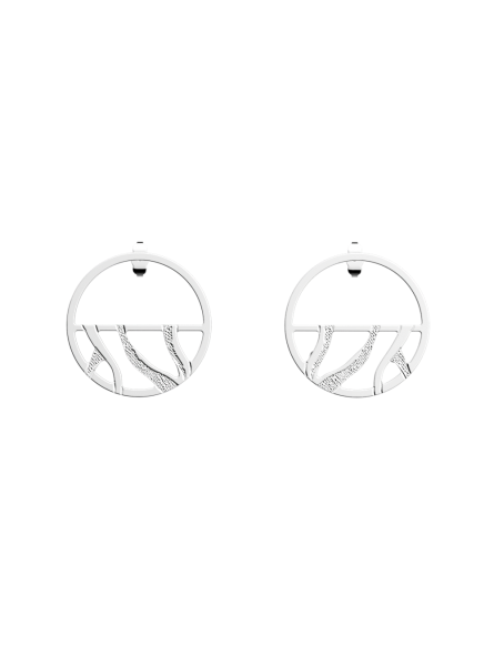 Les Georgettes - Boucles d'oreilles Tigre - 30 mm, taille M