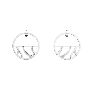 Les Georgettes - Boucles d'oreilles Tigre - 30 mm, taille M