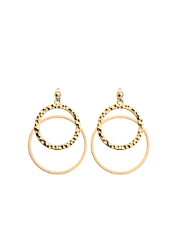 Les Georgettes - Boucles d'Oreilles Pure Martelée - 25 mm, taille M