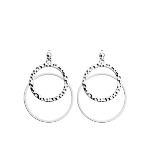 Les Georgettes - Boucles d'Oreilles Pure Martelée - 25 mm, taille M