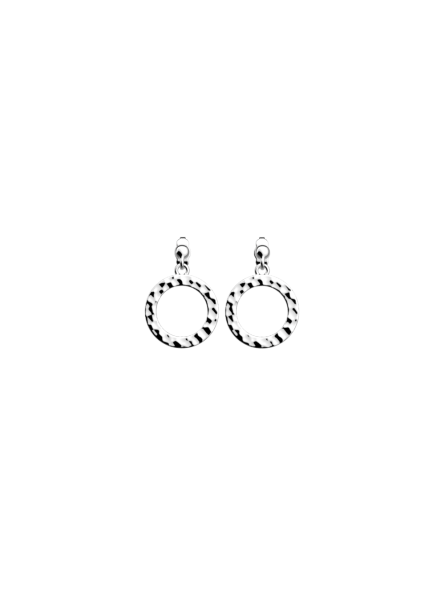 Les Georgettes - Boucles d'Oreilles Pure Martelée - 16 mm, taille M