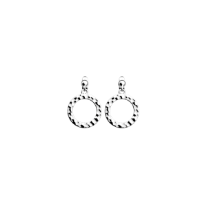 Les Georgettes - Boucles d'Oreilles Pure Martelée - 16 mm, taille M