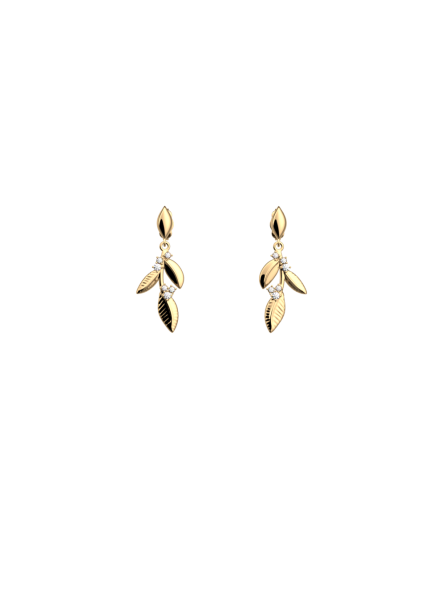 Les Georgettes - Boucles d'oreilles Oliveraie - 16 mm, taille M