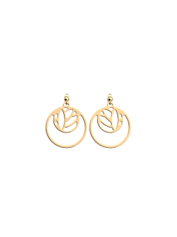 Les Georgettes - Boucles d'Oreilles Lotus - 16/25 mm, taille M