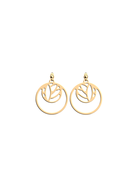 Les Georgettes - Boucles d'Oreilles Lotus - 16/25 mm, taille M