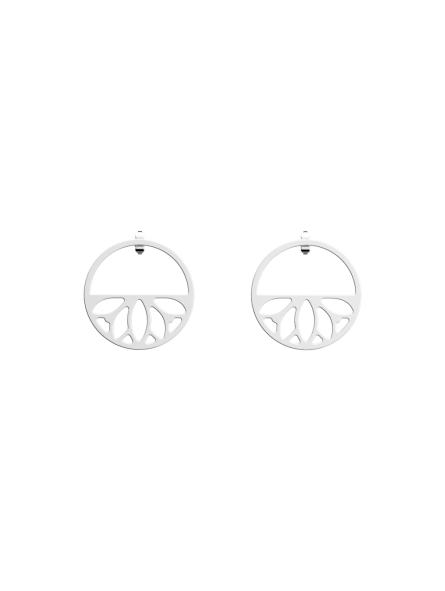 Les Georgettes - Boucles d'oreilles Lotus - 30 mm, taille M