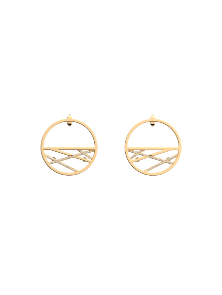 Les Georgettes - Boucles d'oreilles Liens - 30 mm, taille M