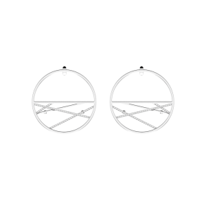 Boucles d'oreilles Les Georgettes Les Précieuses 70326361608000 - Boucles d'oreilles Acier Largeur 40 mm Argent Femme
