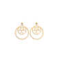 Les Georgettes - Boucles d'oreilles Girafe - 16/25 mm, taille M