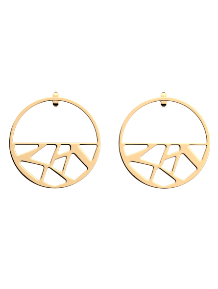 Les Georgettes - Boucles d'oreilles Girafe - 43 mm, taille M