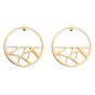 Les Georgettes - Boucles d'oreilles Girafe - 43 mm, taille M