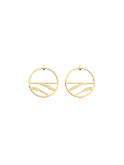 Les Georgettes - Boucles d'Oreilles Épis de blé - 30 mm, taille M