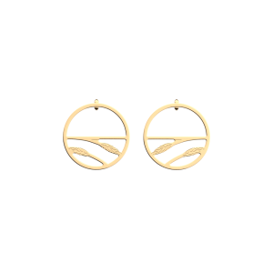 Les Georgettes - Boucles d'Oreilles Épis de blé - 30 mm, taille M