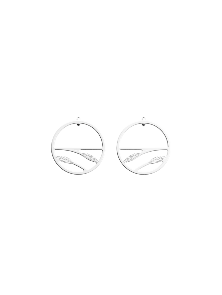 Les Georgettes - Boucles d'Oreilles Épis de blé - 30 mm, taille M