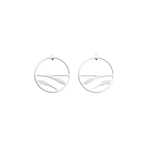 Les Georgettes - Boucles d'Oreilles Épis de blé - 30 mm, taille M