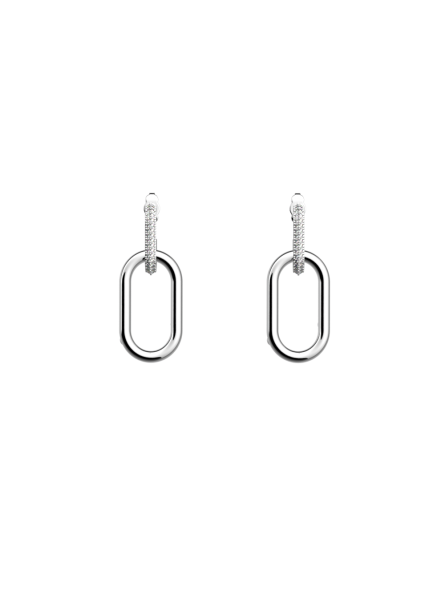 Les Georgettes - Boucles d'oreilles Chaîne - 25 mm, taille M