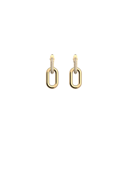 Les Georgettes - Boucles d'oreilles Chaîne - 16 mm, taille M