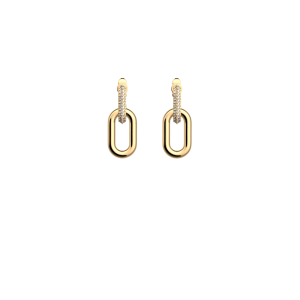 Les Georgettes - Boucles d'oreilles Chaîne - 16 mm, taille M
