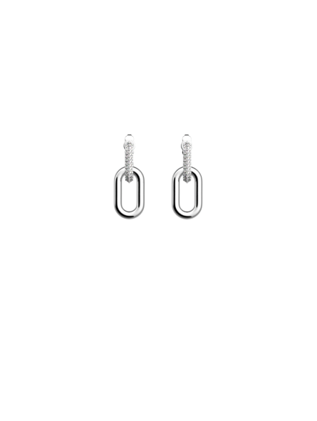 Les Georgettes - Boucles d'oreilles Chaîne - 16 mm, taille M