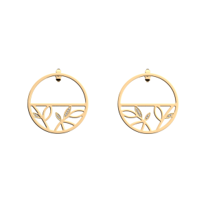 Les Georgettes - Boucles d'oreilles Arbre De Vie - 30 mm, taille M