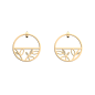 Les Georgettes - Boucles d'oreilles Arbre De Vie - 30 mm, taille M