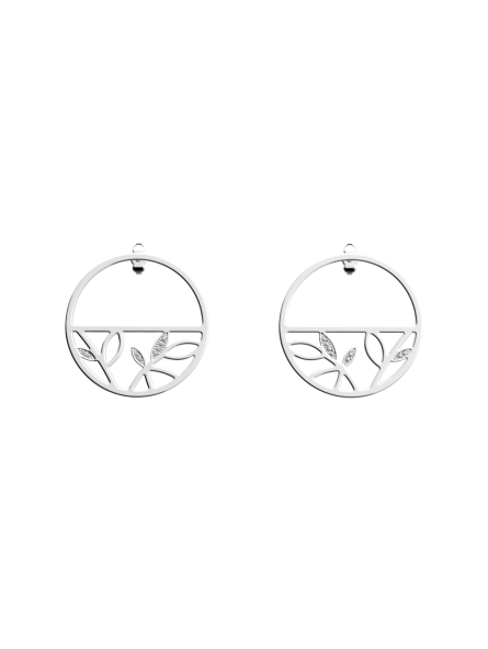 Les Georgettes - Boucles d'oreilles Arbre De Vie - 30 mm, taille M