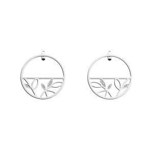 Les Georgettes - Boucles d'oreilles Arbre De Vie - 30 mm, taille M